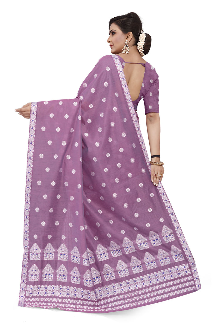 Weaving Dhaga Work AC Cotton* Mekhela Sador - Moor & Miri