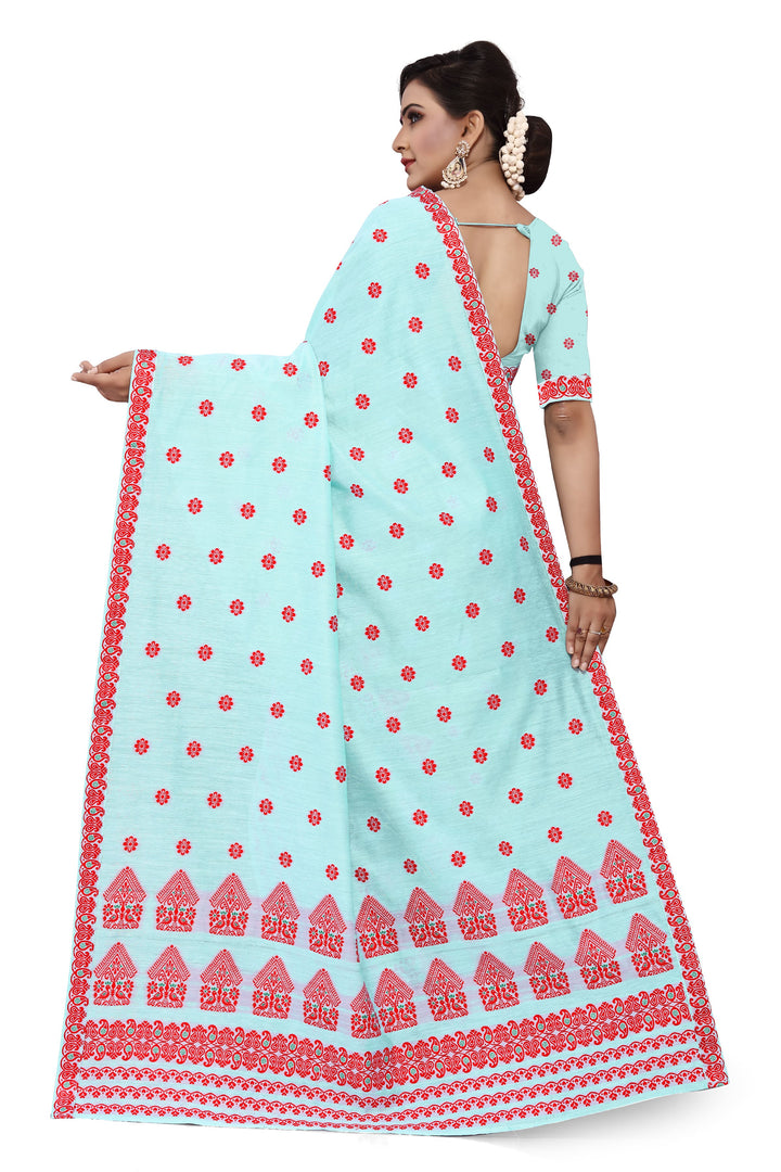Weaving Dhaga Work AC Cotton* Mekhela Sador - Moor & Miri