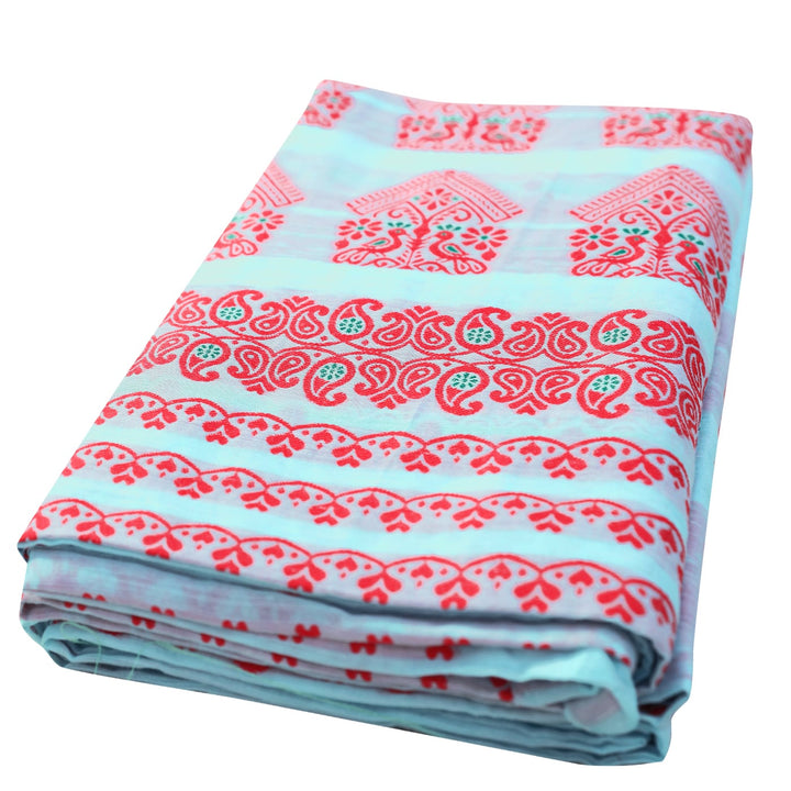 Weaving Dhaga Work AC Cotton* Mekhela Sador - Moor & Miri