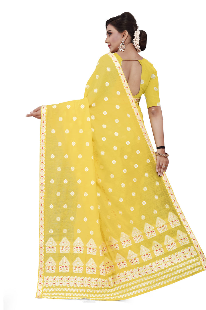 Weaving Dhaga Work AC Cotton* Mekhela Sador - Moor & Miri