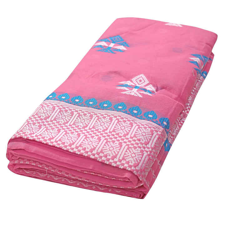 সূতাৰ- কাম (Dhaga-Work) এ চি কটন মেখলা চাদৰ
