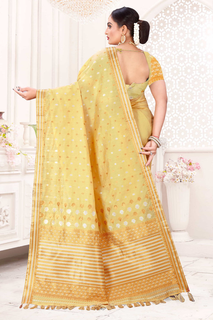 AC Cotton* Woven Assamese Saree