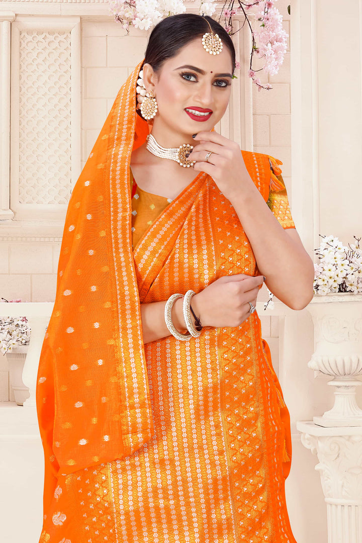 AC Cotton* Woven Assamese Saree
