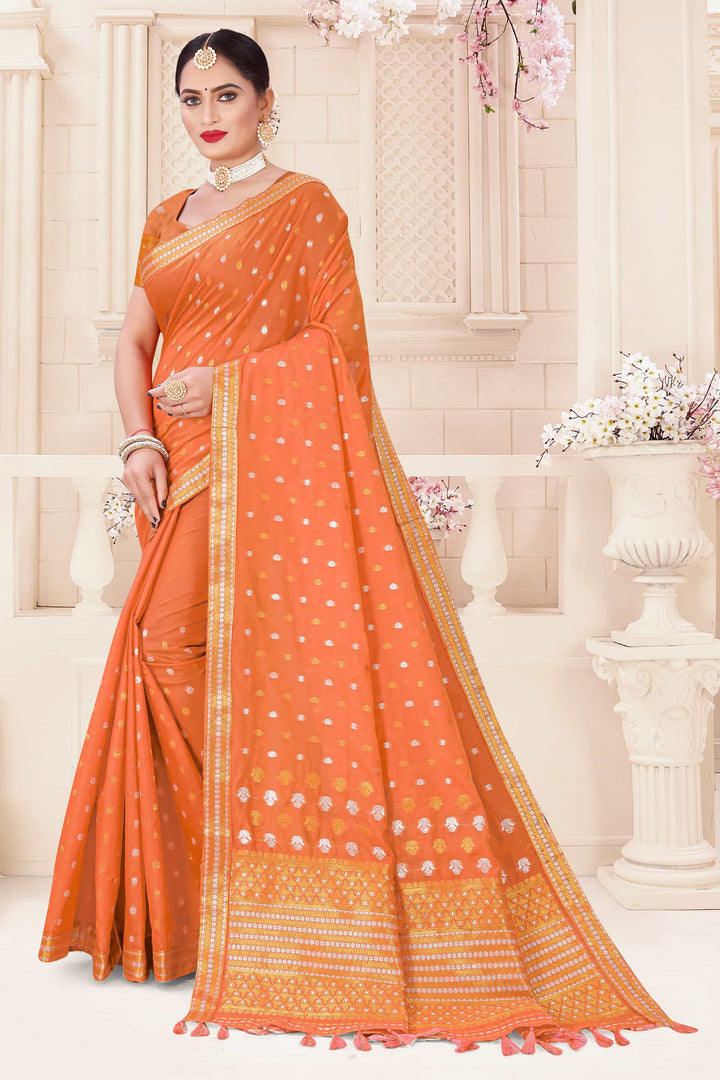 AC Cotton* Woven Assamese Saree
