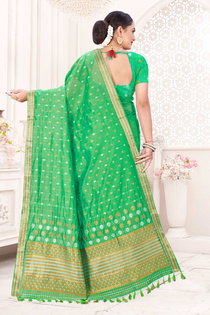 AC Cotton* Woven Assamese Saree