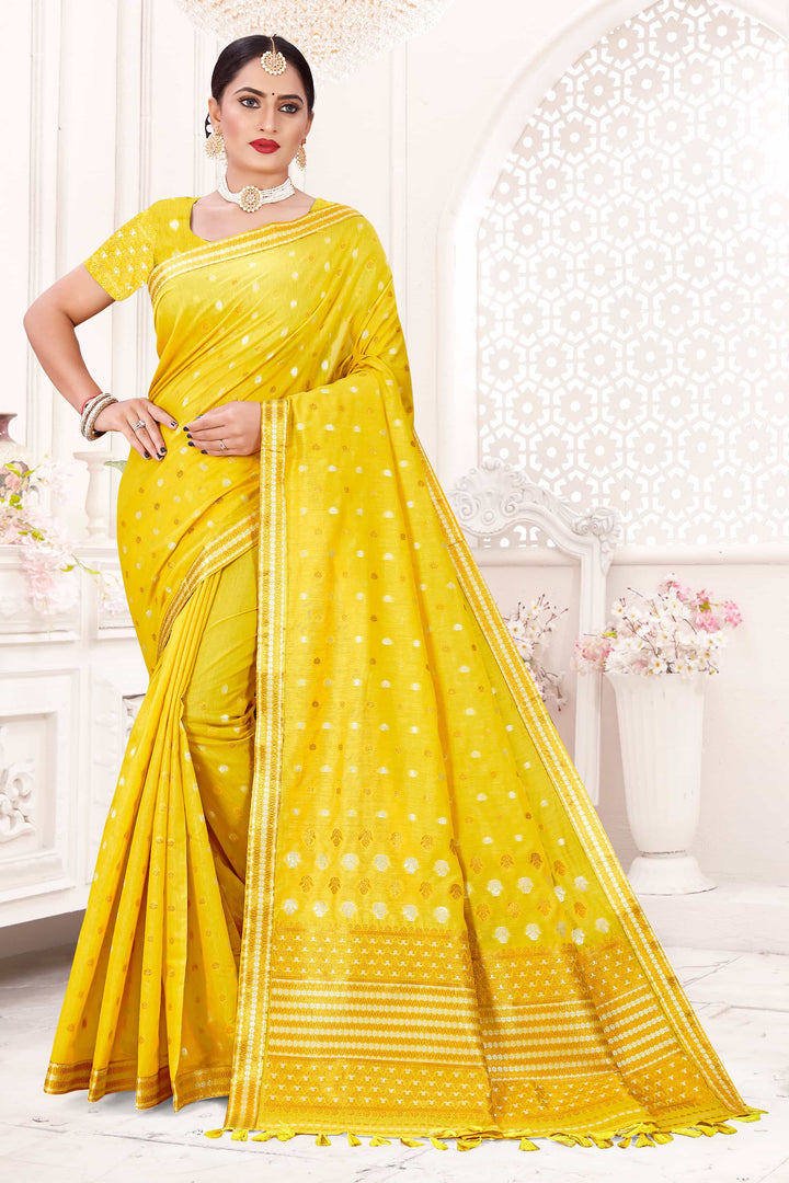 AC Cotton* Woven Assamese Saree