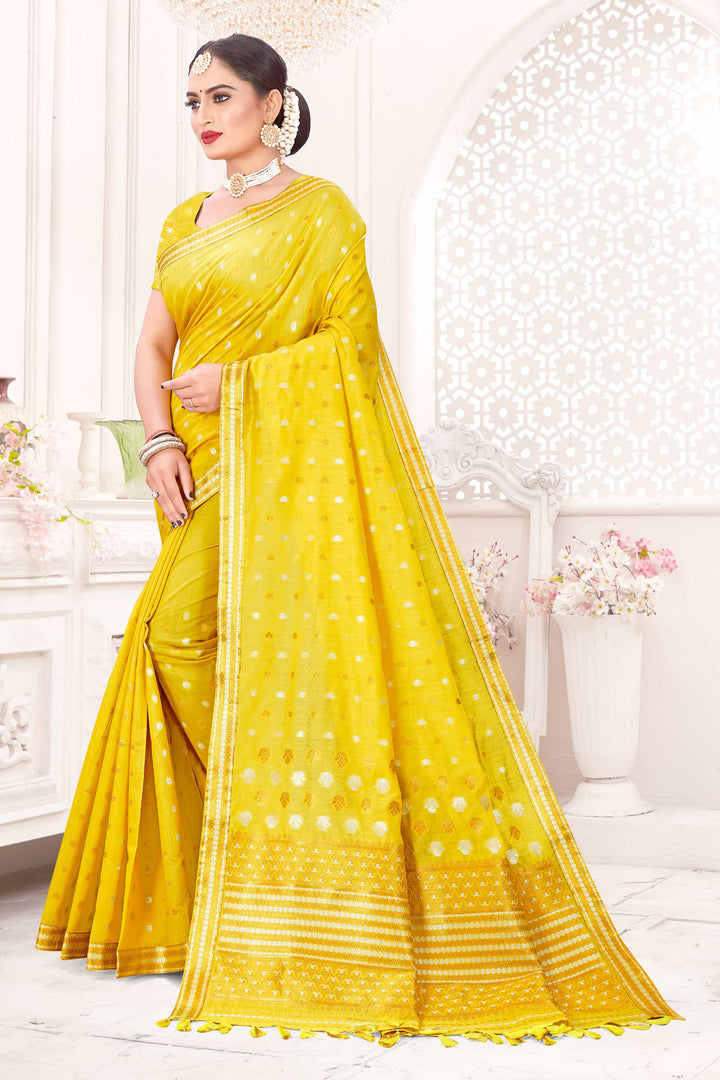 AC Cotton* Woven Assamese Saree