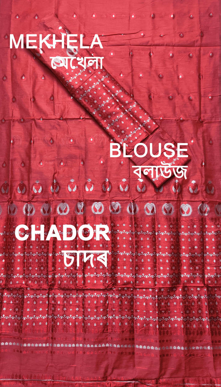 Colouring Jari AC Cotton* Mekhela Sador