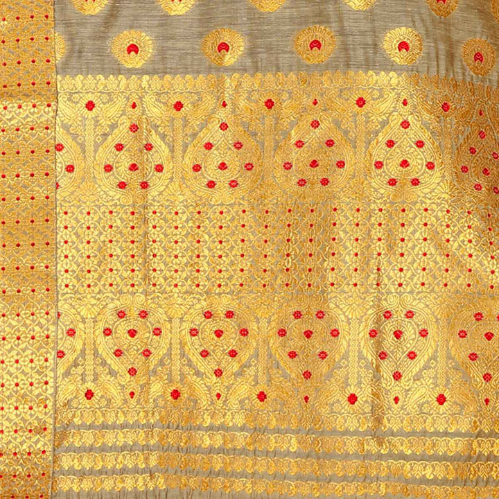 Gold Jari AC Cotton* Mekhela Chador