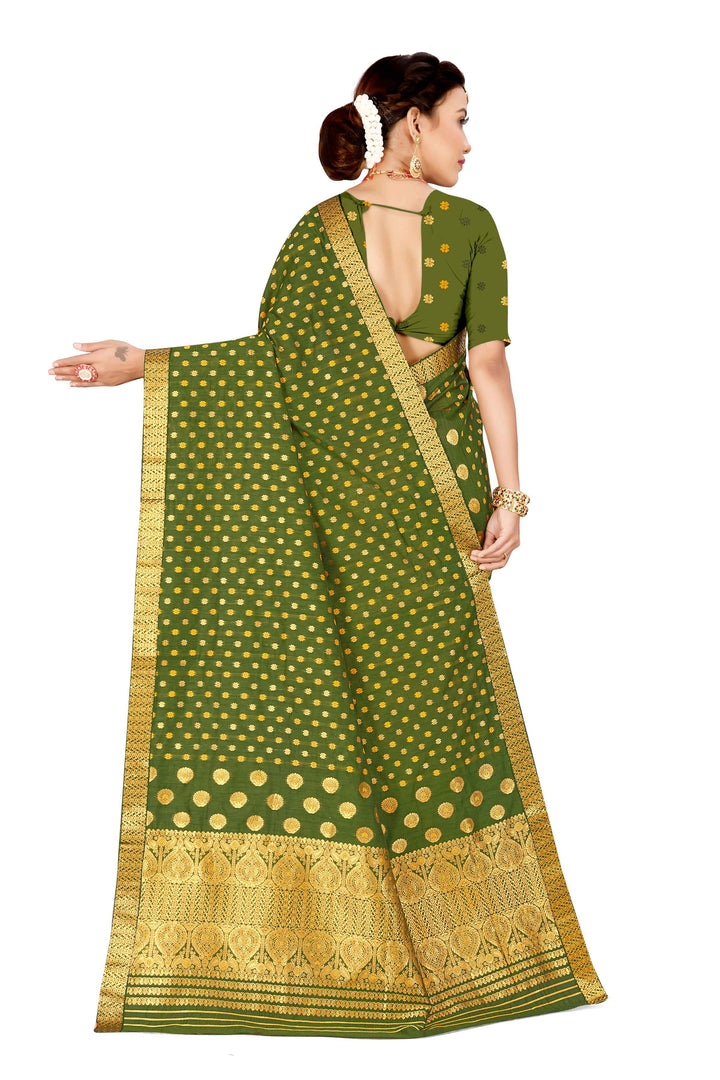 Gold Jari AC Cotton* Mekhela Chador