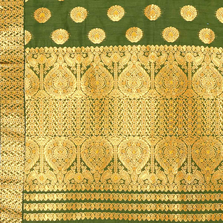 Gold Jari AC Cotton* Mekhela Chador