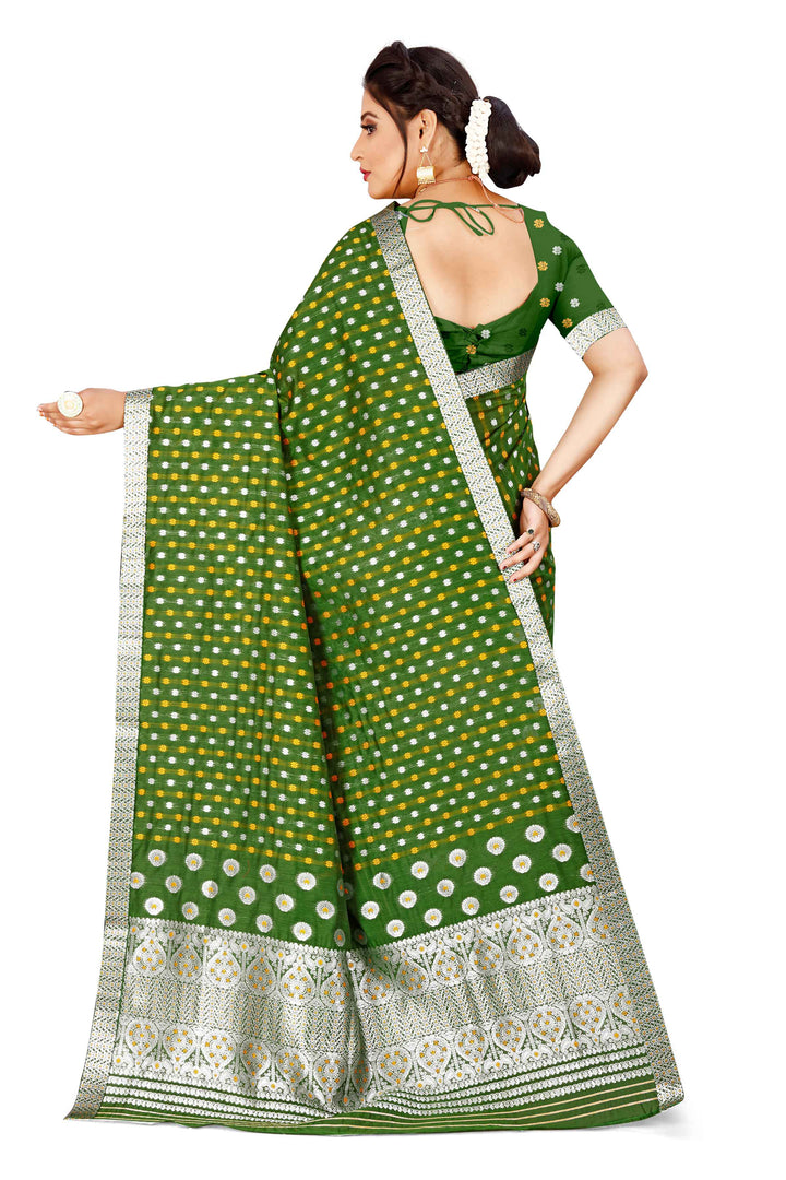 Silver Jari AC Cotton* Mekhela Chador