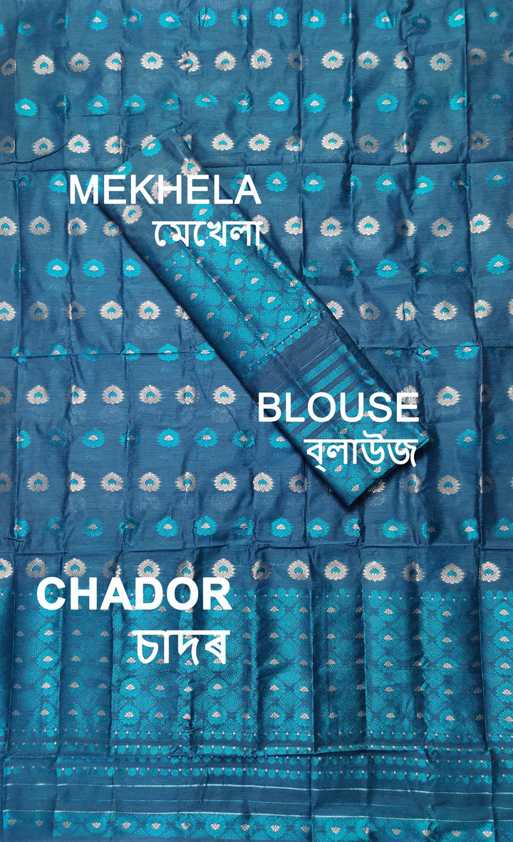 Colouring Jari AC Cotton* Mekhela Sador