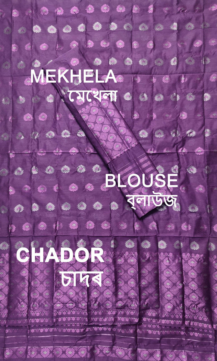 Colouring Jari AC Cotton* Mekhela Sador