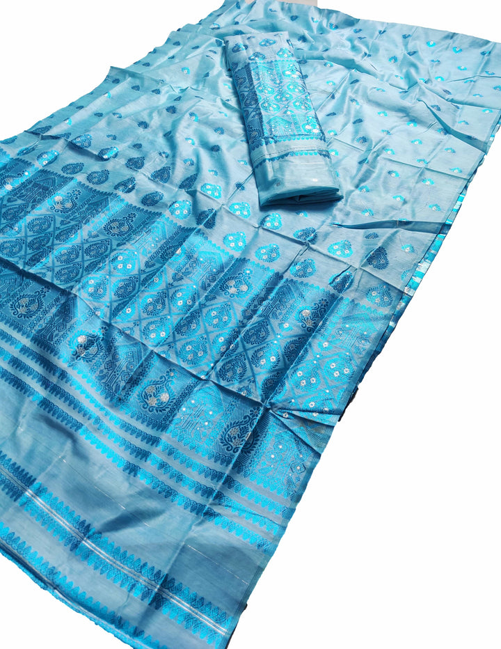 Colouring Jari AC Cotton* Mekhela Sador