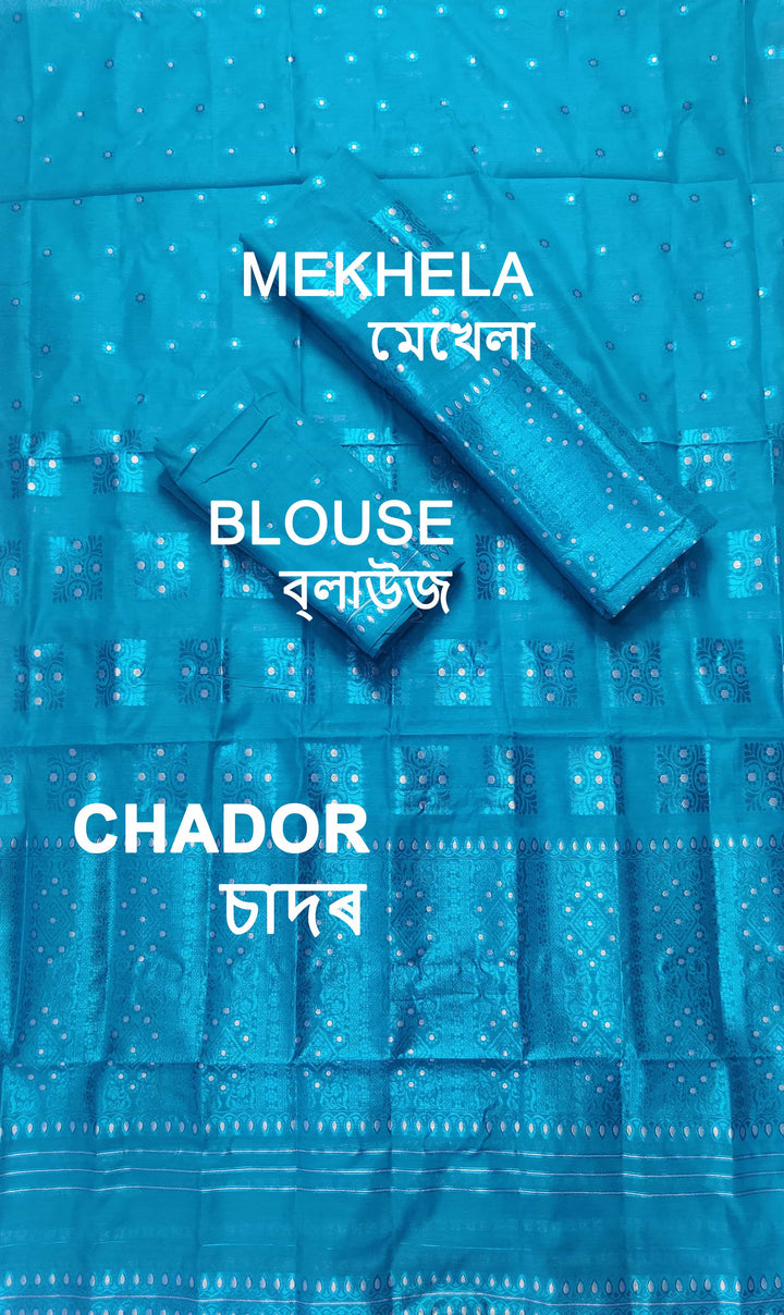 Colouring Jari AC Cotton* Mekhela Sador