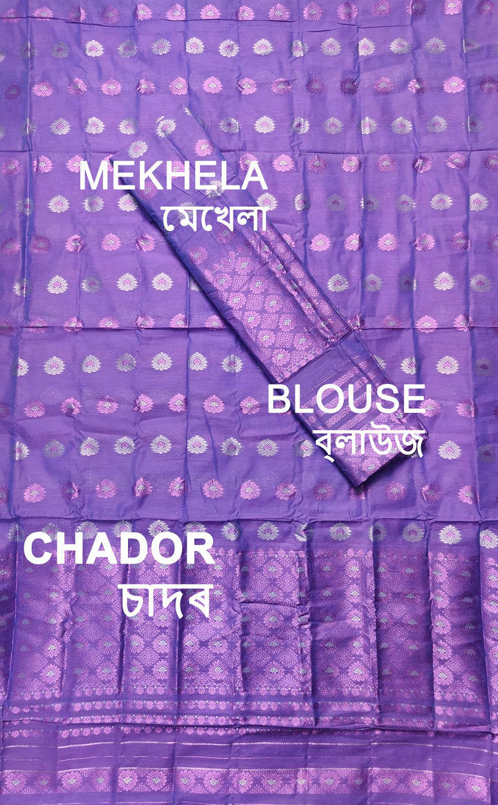 Colouring Jari AC Cotton* Mekhela Sador