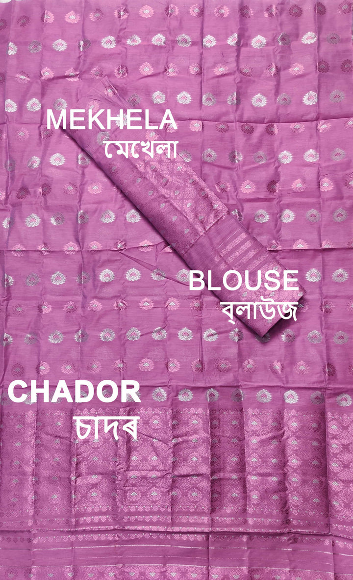 Colouring Jari AC Cotton* Mekhela Sador