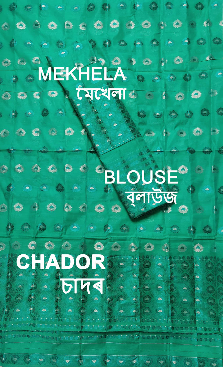 Colouring Jari AC Cotton* Mekhela Sador