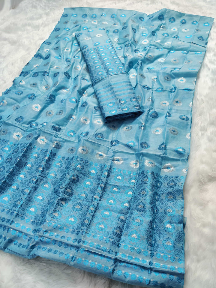 Colouring Jari AC Cotton* Mekhela Sador