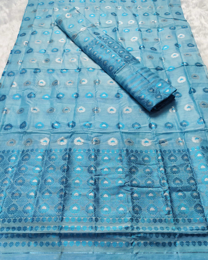 Colouring Jari AC Cotton* Mekhela Sador