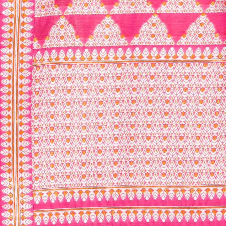 Weaving Dhaga Work AC Cotton* Mekhela Sador - Temple Buta