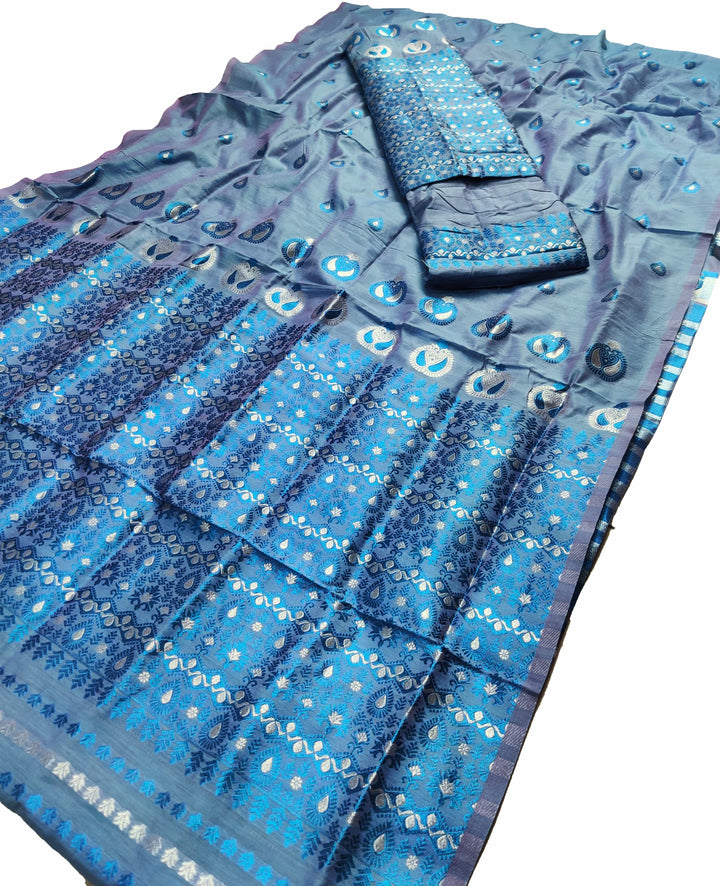 Colouring Jari AC Cotton* Mekhela Sador