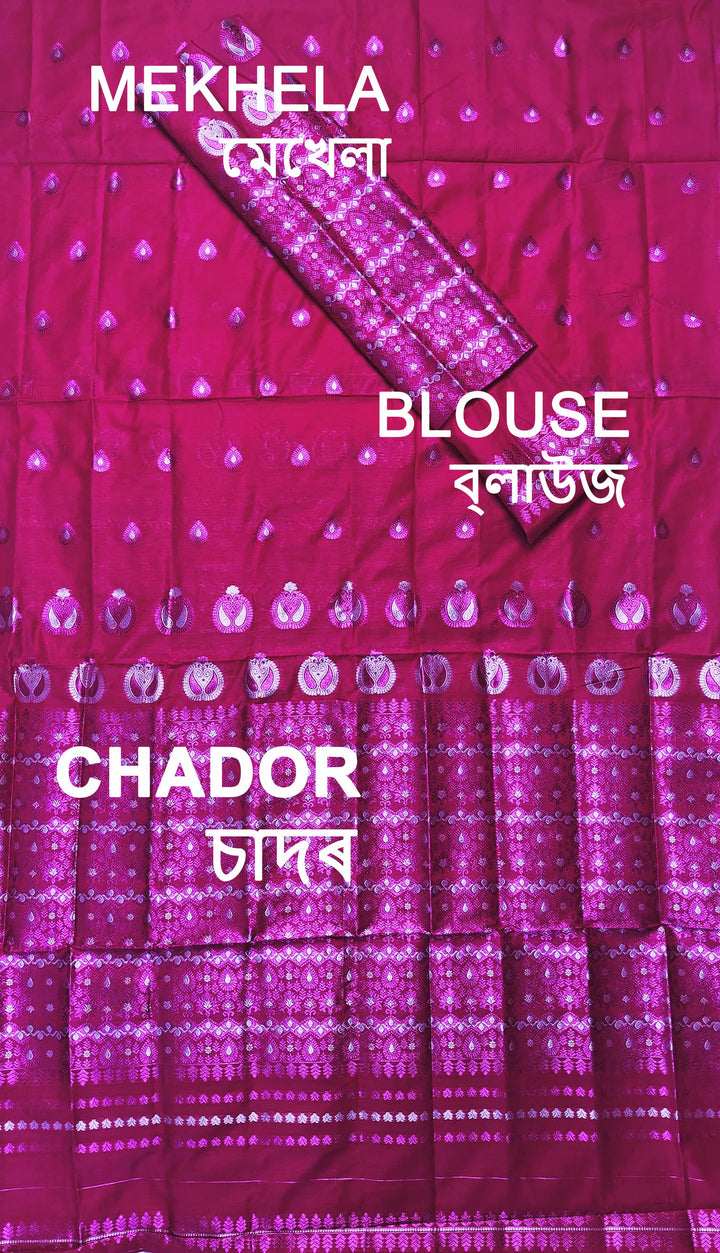 Colouring Jari AC Cotton* Mekhela Sador