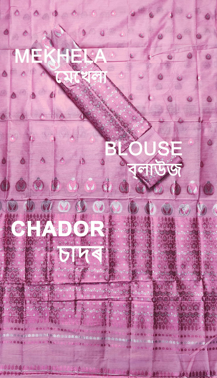 Colouring Jari AC Cotton* Mekhela Sador