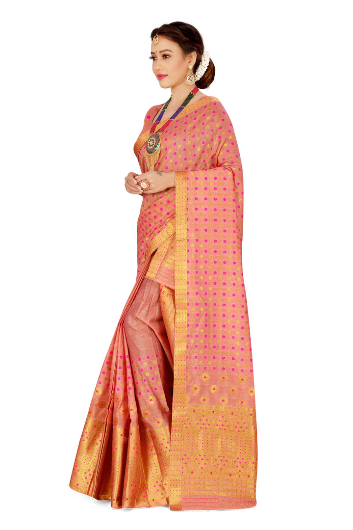 Gold Jari AC Cotton* Mekhela Chador