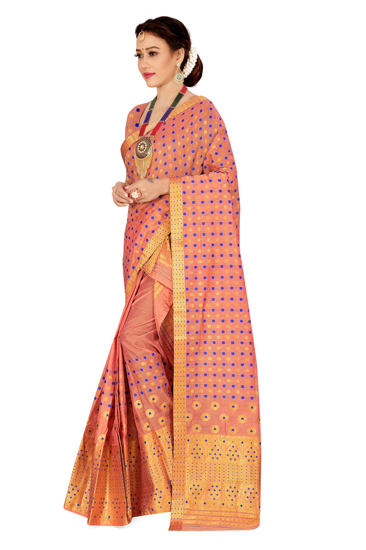 Gold Jari AC Cotton* Mekhela Chador