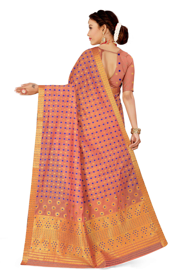 Gold Jari AC Cotton* Mekhela Chador