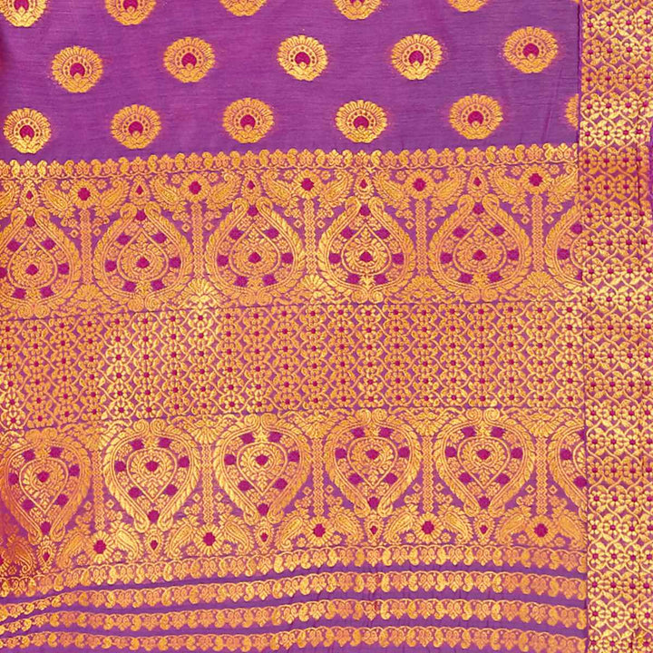 Gold Jari AC Cotton* Mekhela Chador