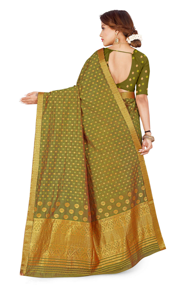 Gold Jari AC Cotton* Mekhela Chador