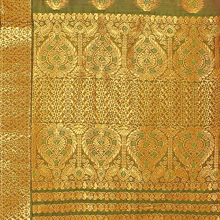 Gold Jari AC Cotton* Mekhela Chador