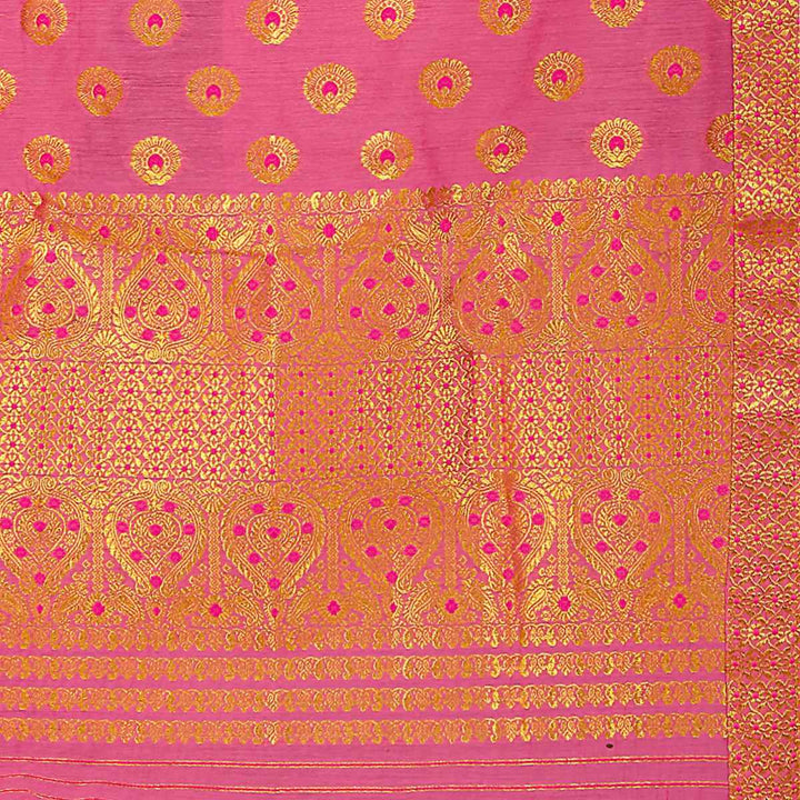 Gold Jari AC Cotton* Mekhela Chador