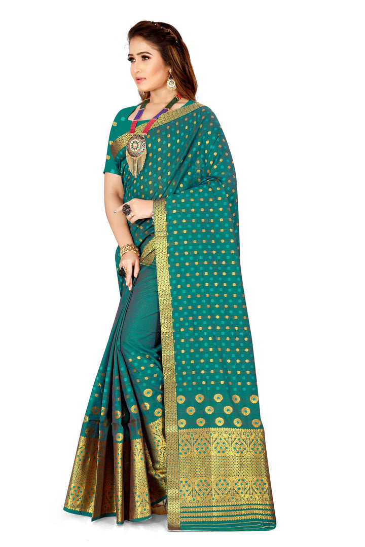 Gold Jari AC Cotton* Mekhela Chador