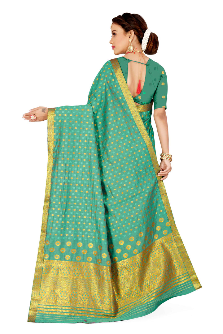 Gold Jari AC Cotton* Mekhela Chador