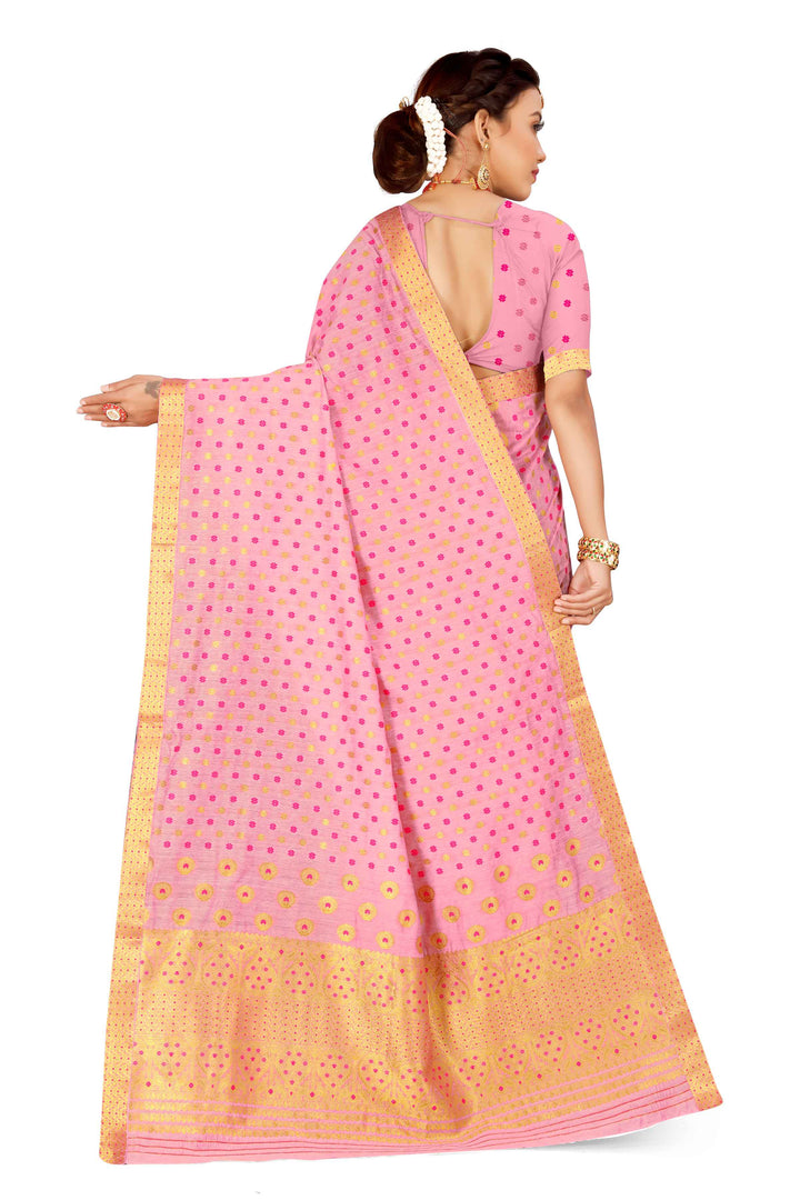 Gold Jari AC Cotton* Mekhela Chador