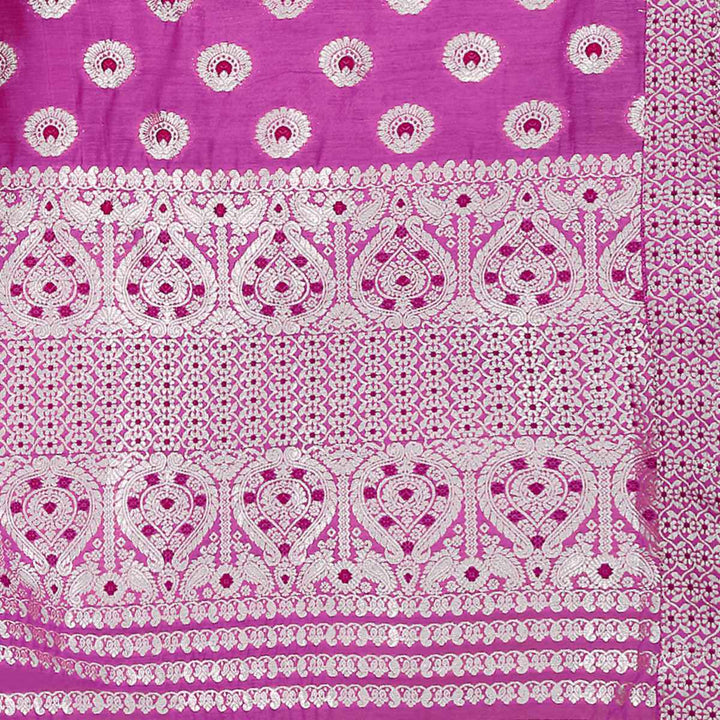 Silver Jari AC Cotton* Mekhela Chador