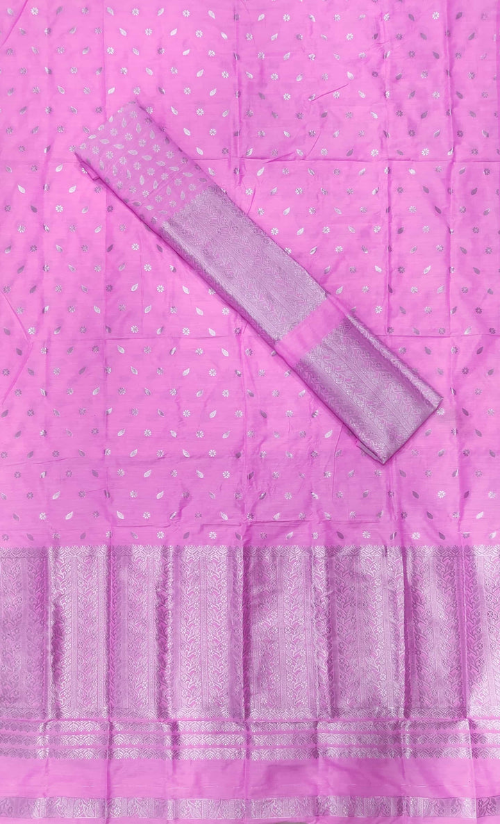 Silver Jari Super Cotton* Mekhela Sador