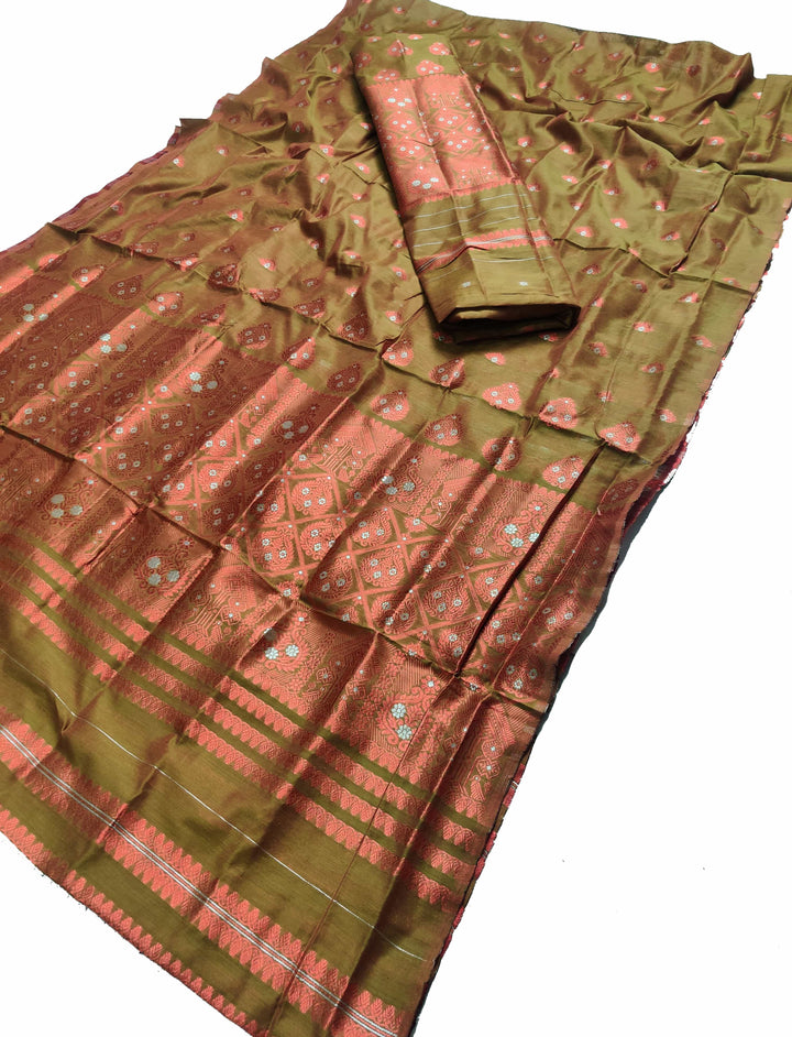 Colouring Jari AC Cotton* Mekhela Sador