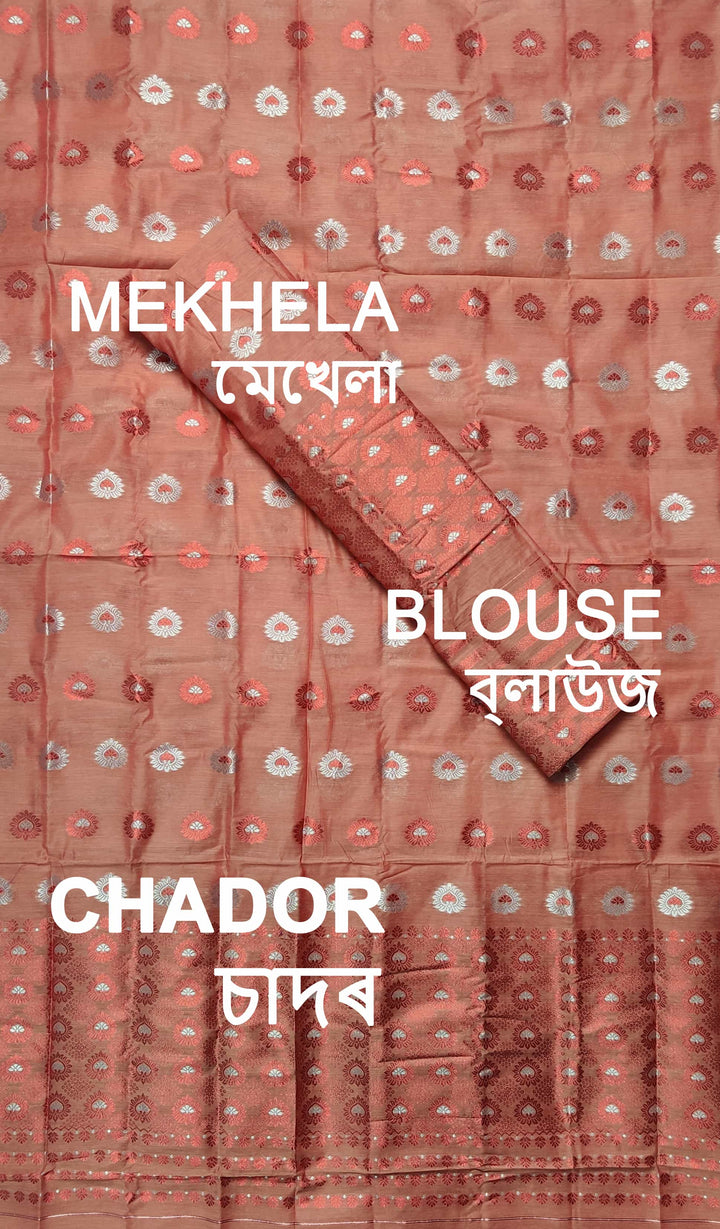 Colouring Jari AC Cotton* Mekhela Sador