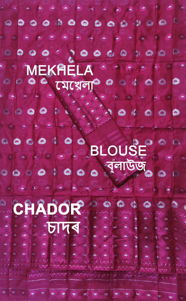 Colouring Jari AC Cotton* Mekhela Sador