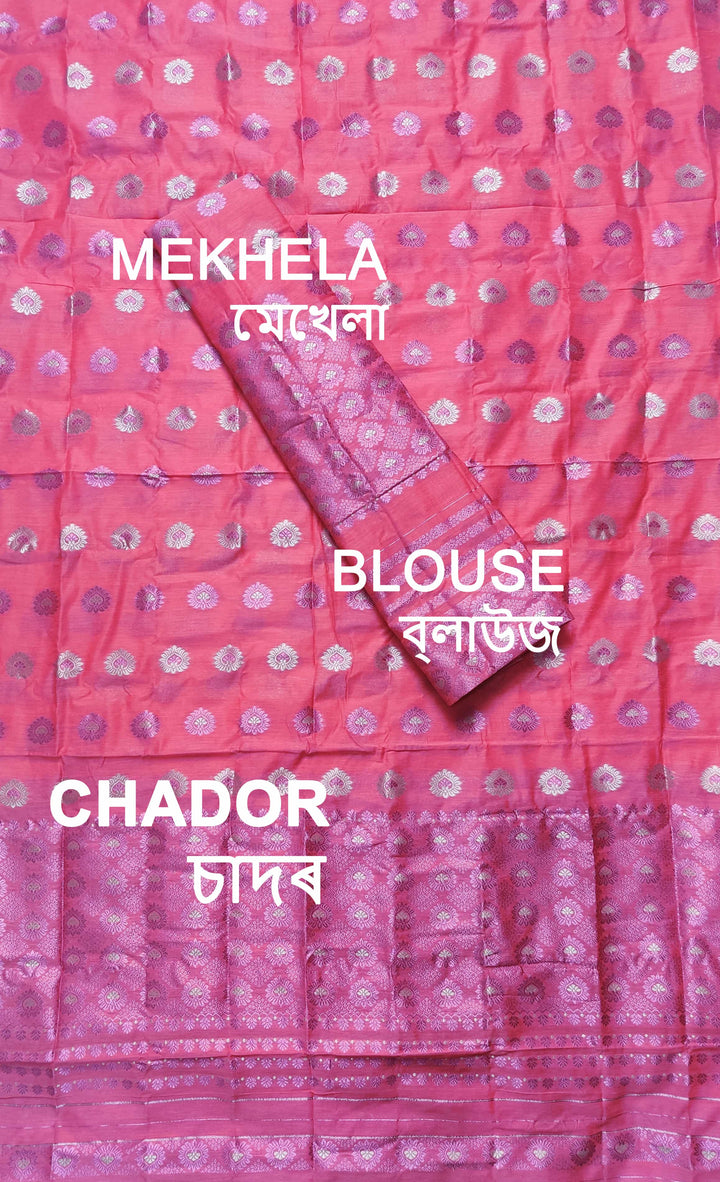 Colouring Jari AC Cotton* Mekhela Sador