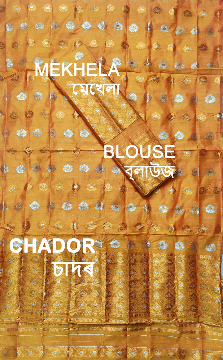 Colouring Jari AC Cotton* Mekhela Sador