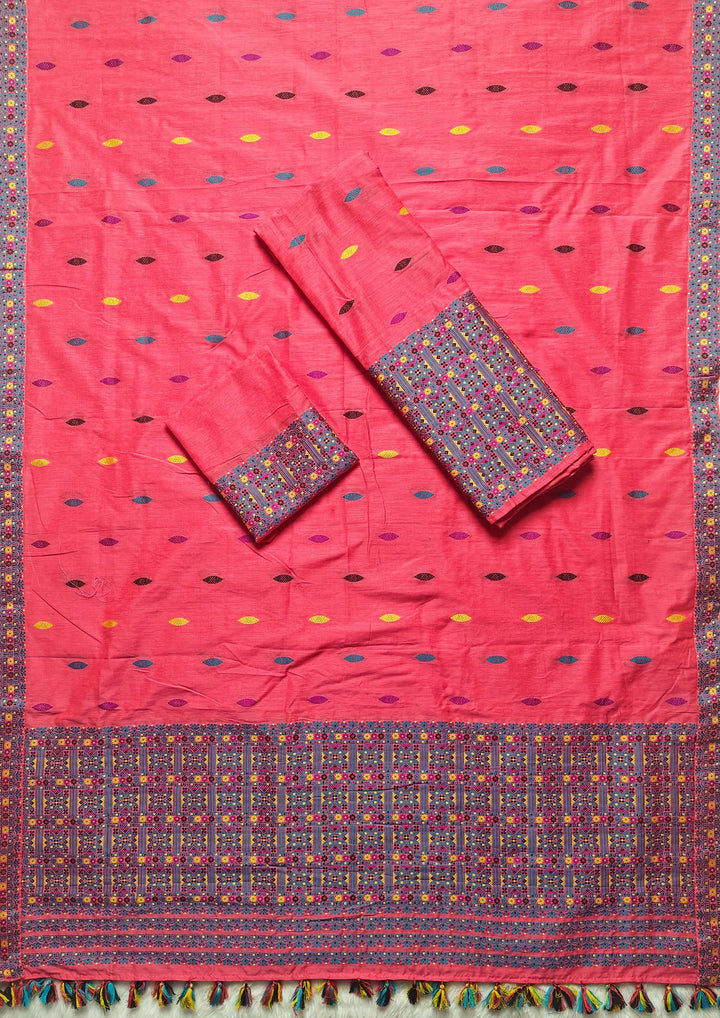 Ready-To-Wear Multi-Dhaga Work Super Cotton* Mekhela Sador