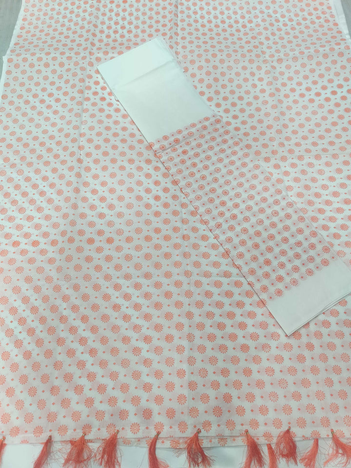 Printed Cotton Blend* Mekhela Sador