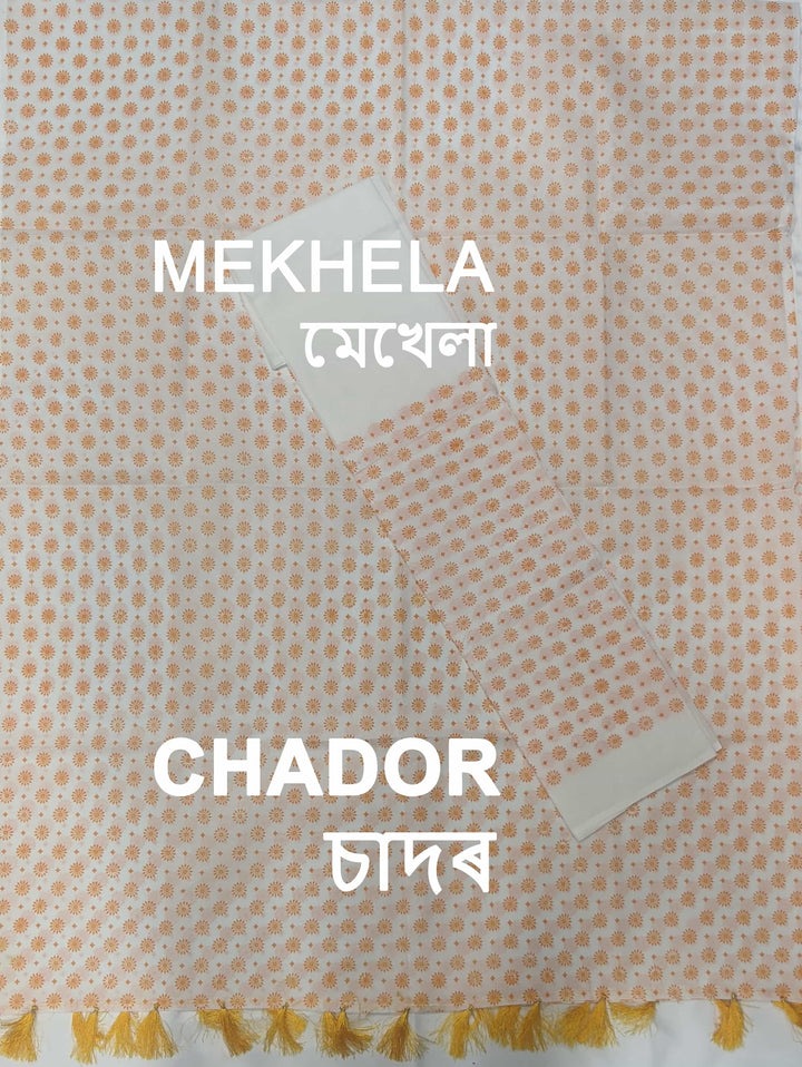 Printed Cotton Blend* Mekhela Sador