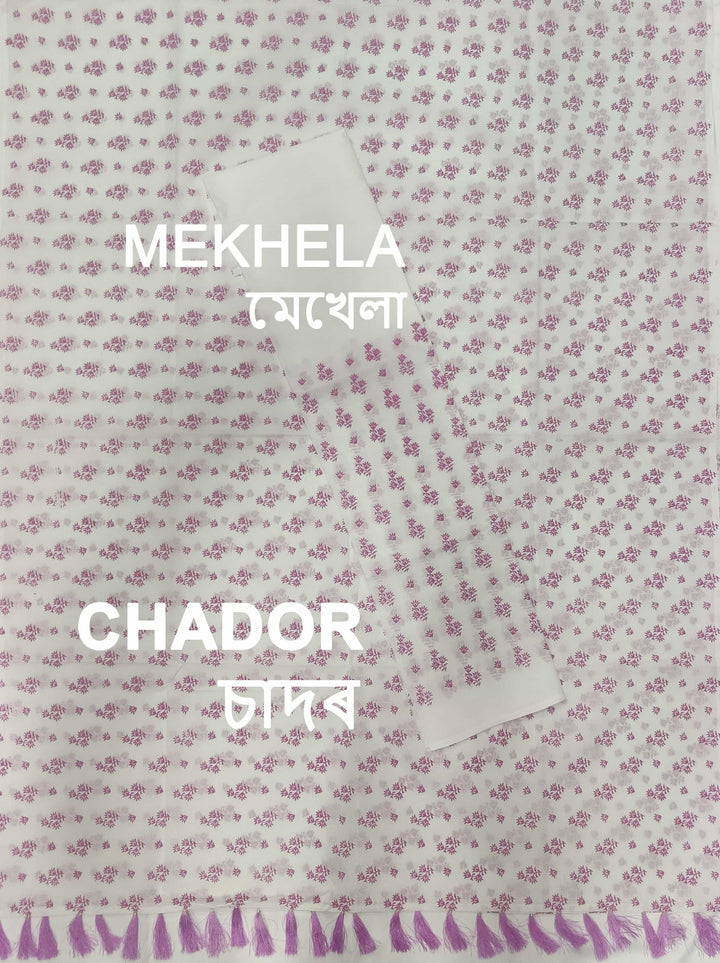 Printed Cotton Blend* Mekhela Sador